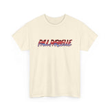 Palpable Retro Logo T-Shirt - 3D Red & Blue Graphic Tee