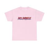 Palpable Retro Logo T-Shirt - 3D Red & Blue Graphic Tee