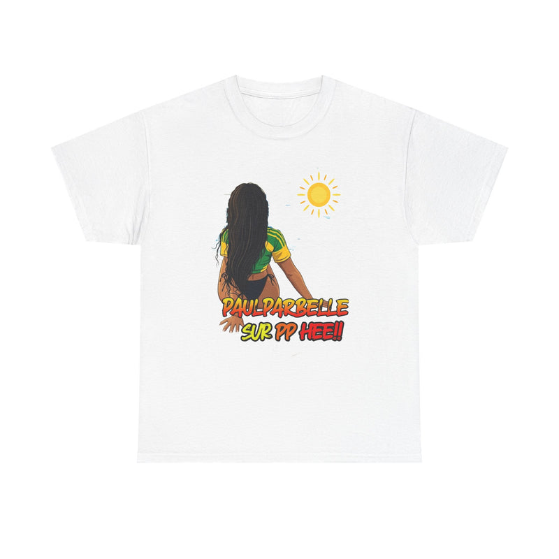 T-Shirt PAUL PARBELLE - Beach Vibes Jamaican Girl "Pull Up & Flex"