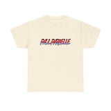 Palpable Retro Logo T-Shirt - 3D Red & Blue Graphic Tee