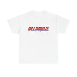 Palpable Retro Logo T-Shirt - 3D Red & Blue Graphic Tee