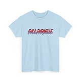 Palpable Retro Logo T-Shirt - 3D Red & Blue Graphic Tee